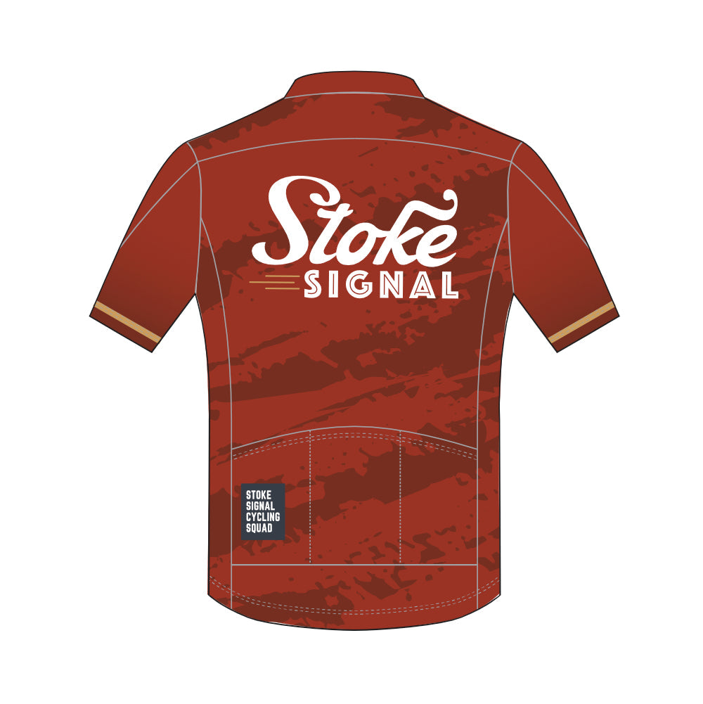 Stoke Signal Team Jersey - Rust Red